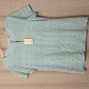 Calvin Klein Women's Short Sleeve Lace Top NEW Size S